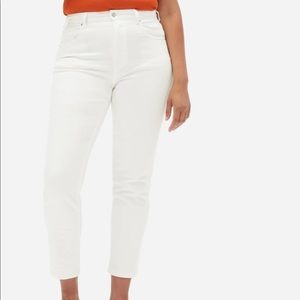 Everlane cheeky straight jeans in bone